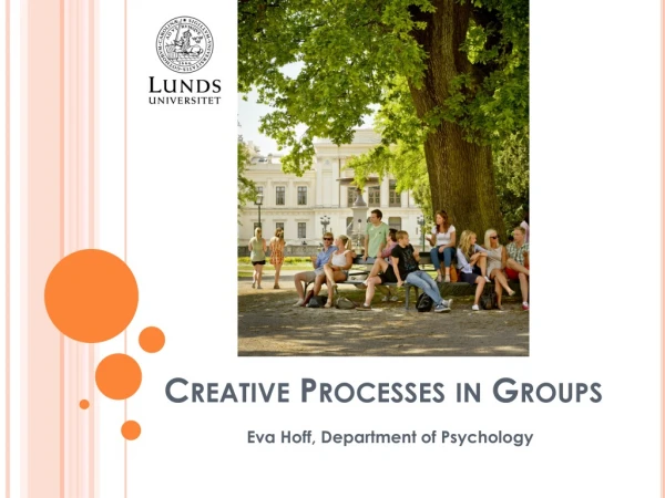 Creative Processes in Groups