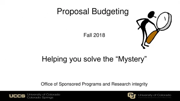 Proposal Budgeting