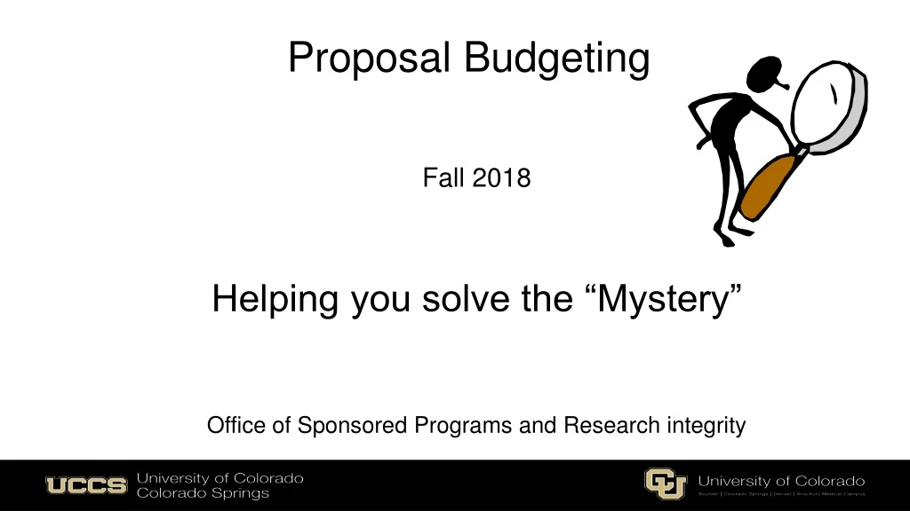 proposal budgeting