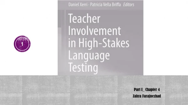 Teacher Involvement chapter 4 part I