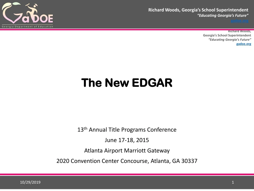 the new edgar