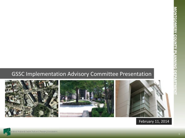 GSSC Implementation Advisory Committee Presentation