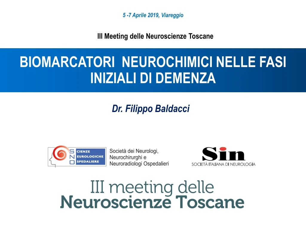 biomarcatori neurochimici nelle fasi iniziali di demenza