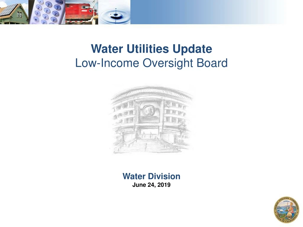 water utilities update low income oversight board