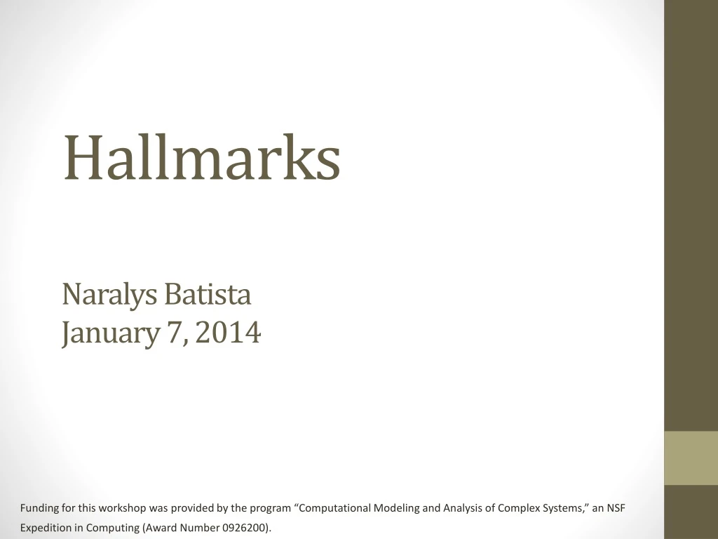 hallmarks naralys batista january 7 2014