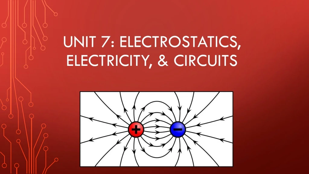 unit 7 electrostatics electricity circuits