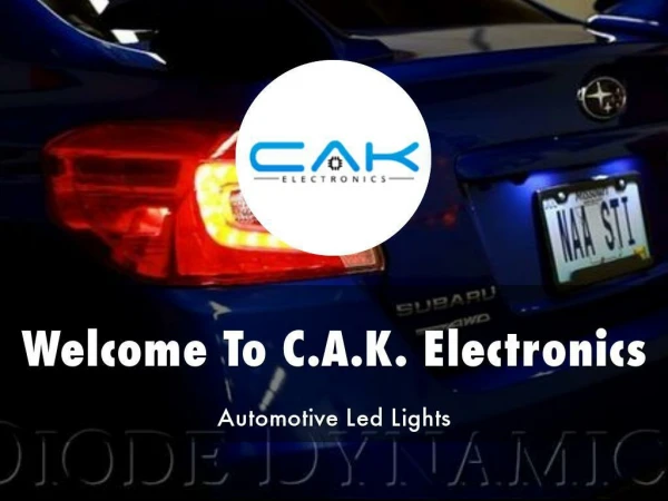 Detail Presentation About CAK Electronics