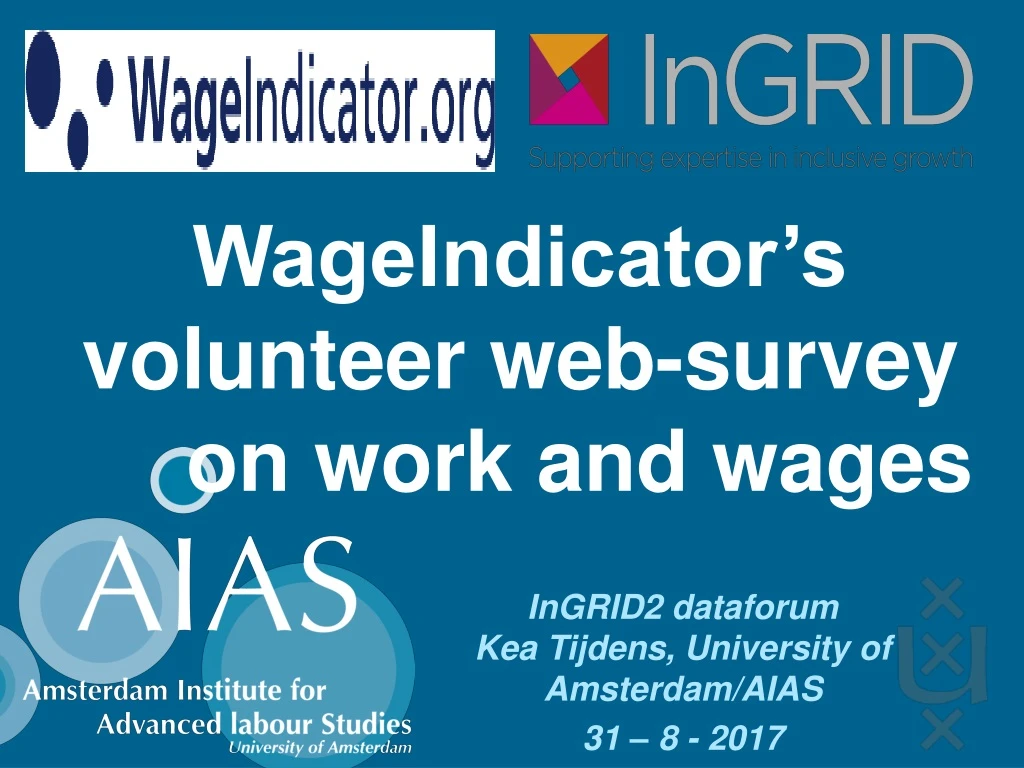 wageindicator s volunteer web survey on work and wages