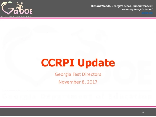CCRPI Update