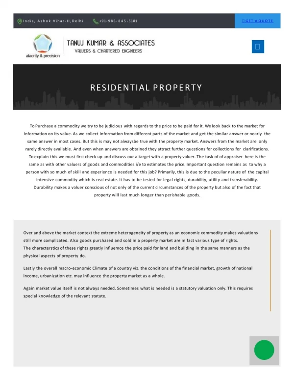 Residential Property Valuer