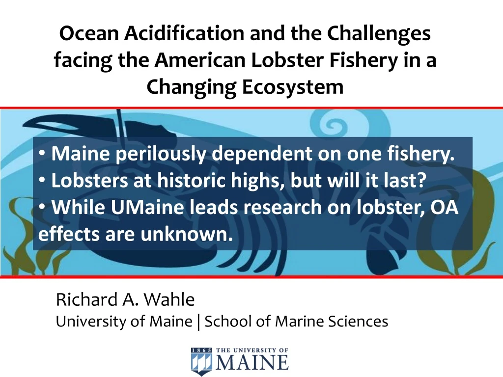ocean acidification and the challenges facing