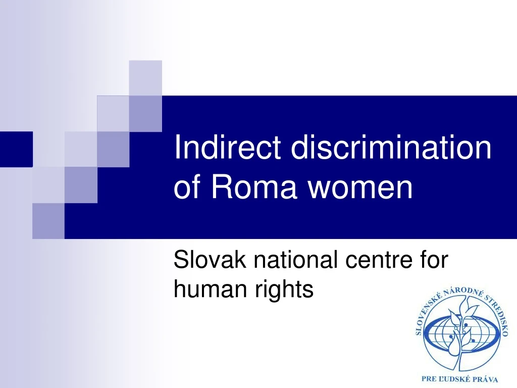 indirect discrimination of roma women