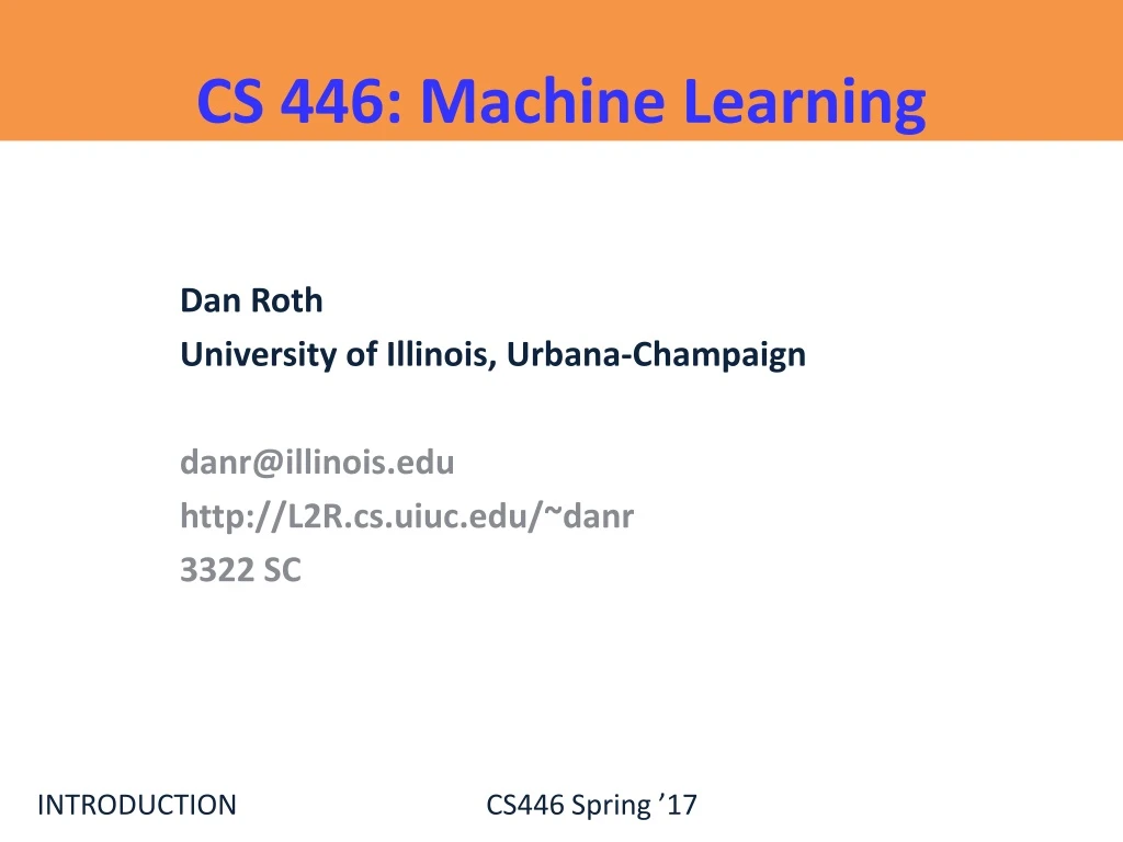 cs 446 machine learning