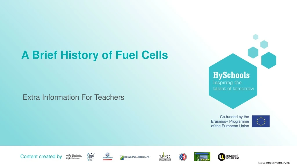 a brief history of fuel cells