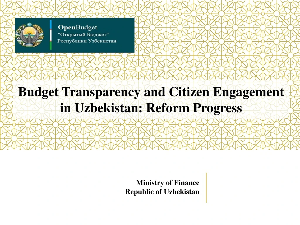 budget transparency and citizen engagement