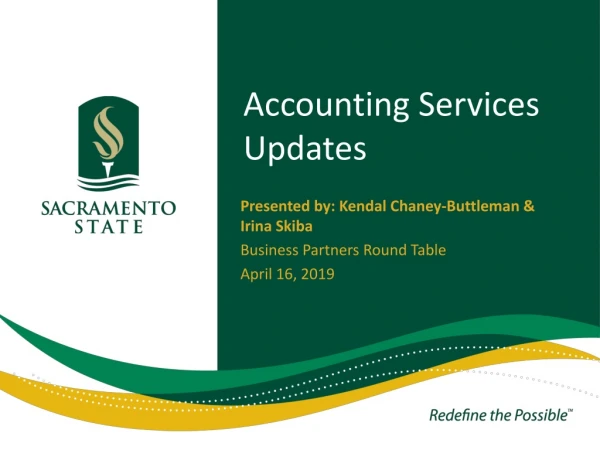 Accounting Services Updates