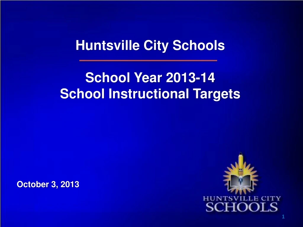 huntsville city schools school year 2013