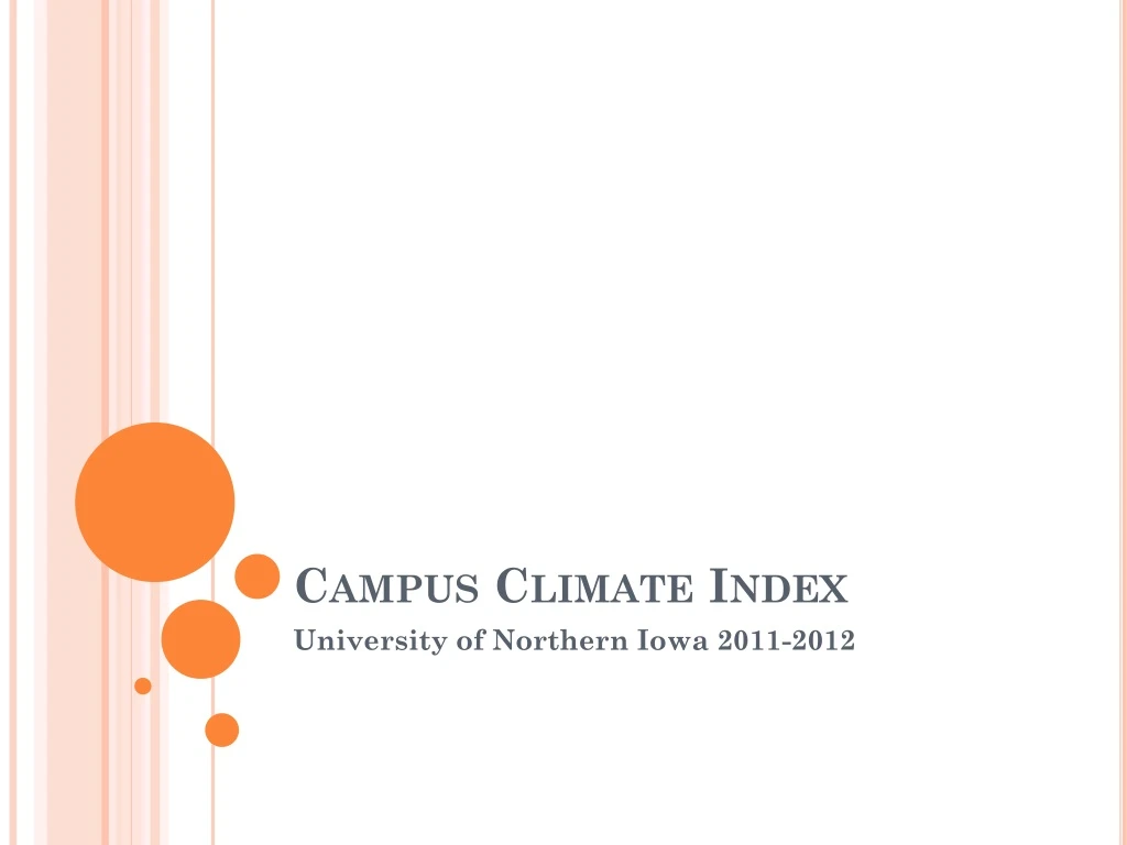 campus climate index