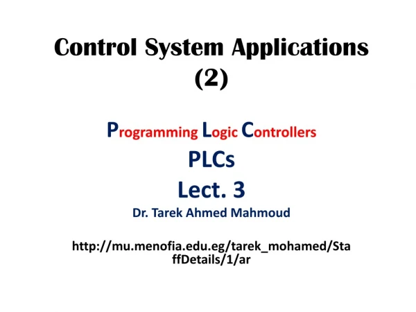 Control System Applications (2)