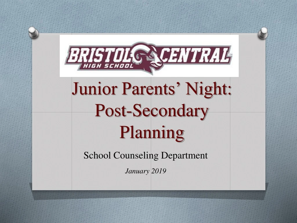junior parents night post secondary planning