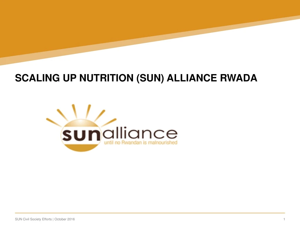 scaling up nutrition sun alliance rwada