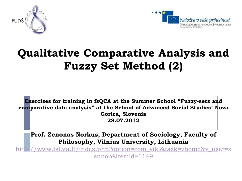 qualitative comparative analysis and fuzzy