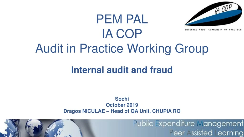 pem pal ia cop audit in practice working group