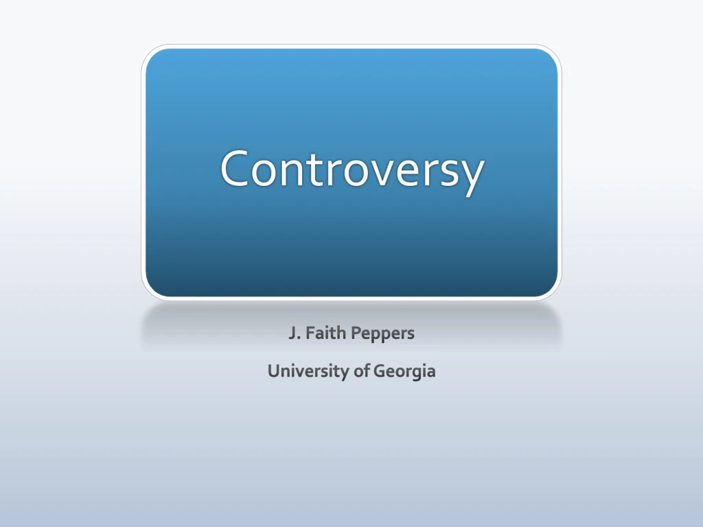 controversy