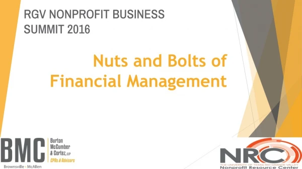 Nuts and Bolts of Financial Management