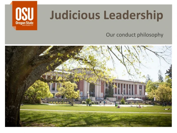 Judicious Leadership