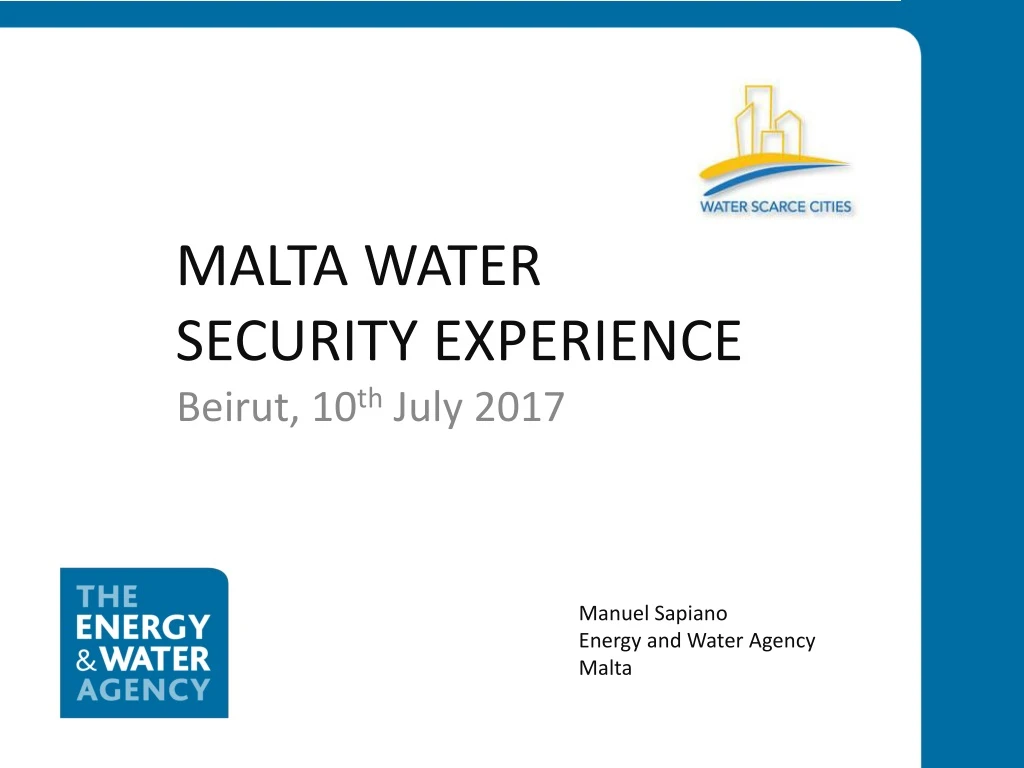 malta water security experience