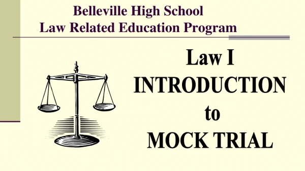 Belleville High School Law Related Education Program