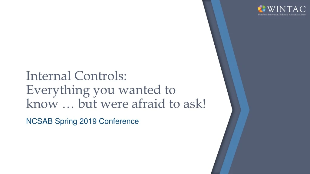 internal controls everything you wanted to know but were afraid to ask