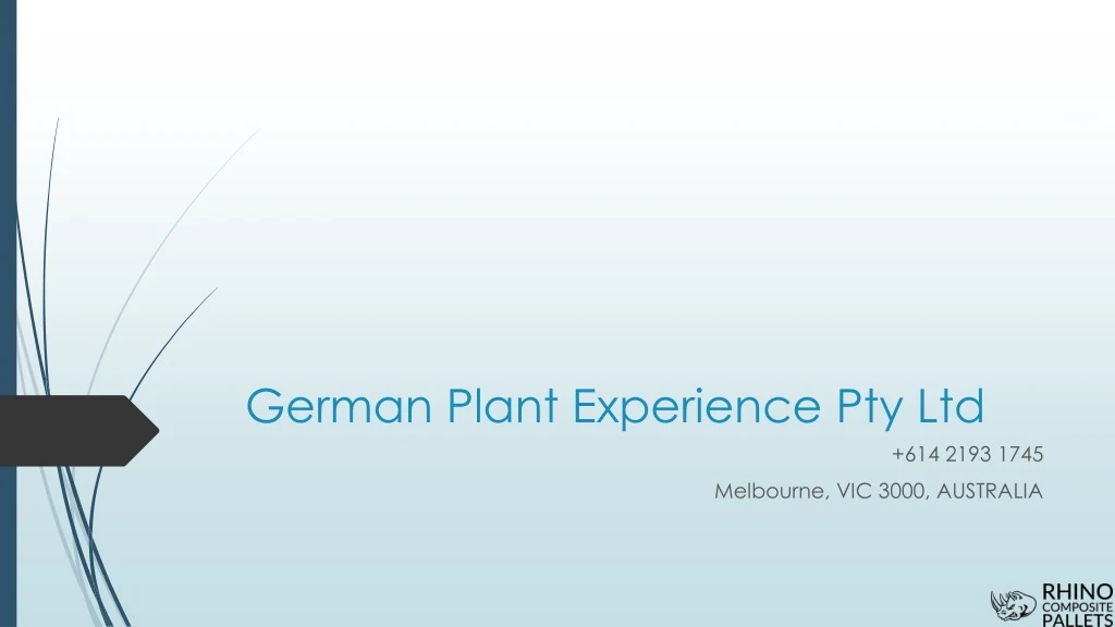 german plant experience pty ltd