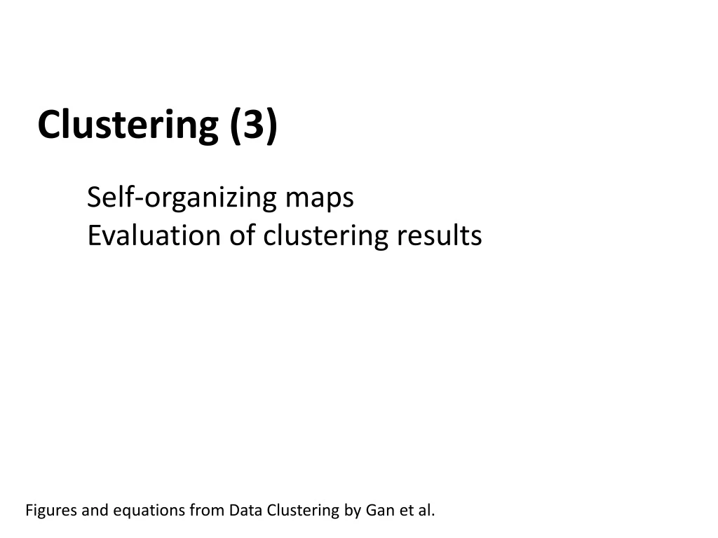clustering 3