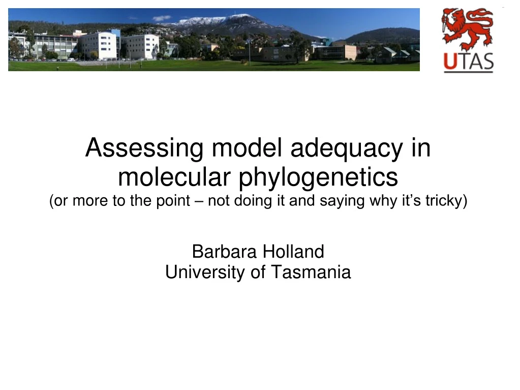 assessing model adequacy in molecular