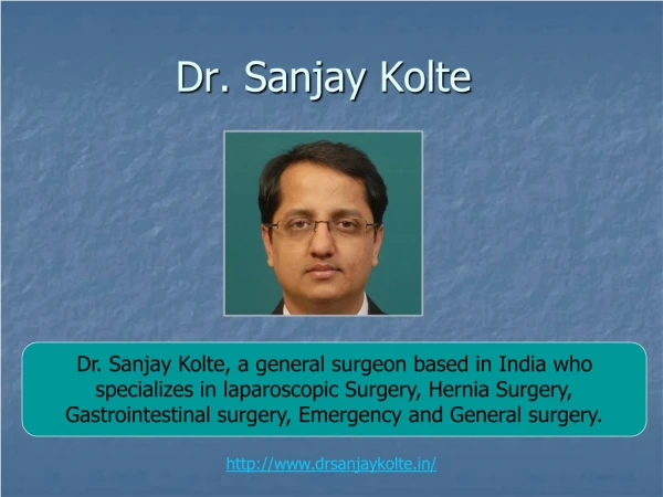Dr. Sanjay Kolte