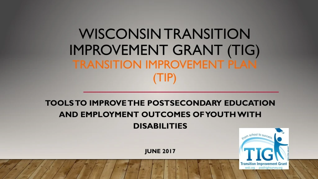 wisconsin transition improvement grant tig transition improvement plan tip