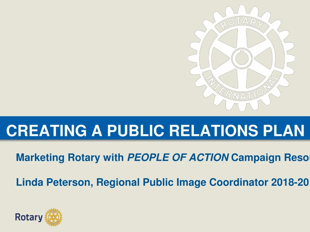 creating a public relations plan