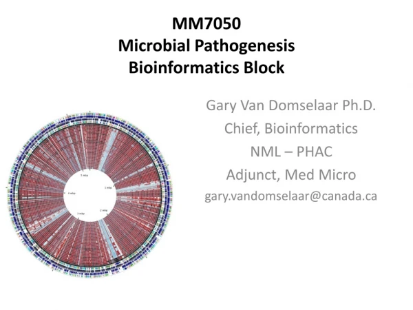 MM7050 Microbial Pathogenesis Bioinformatics Block