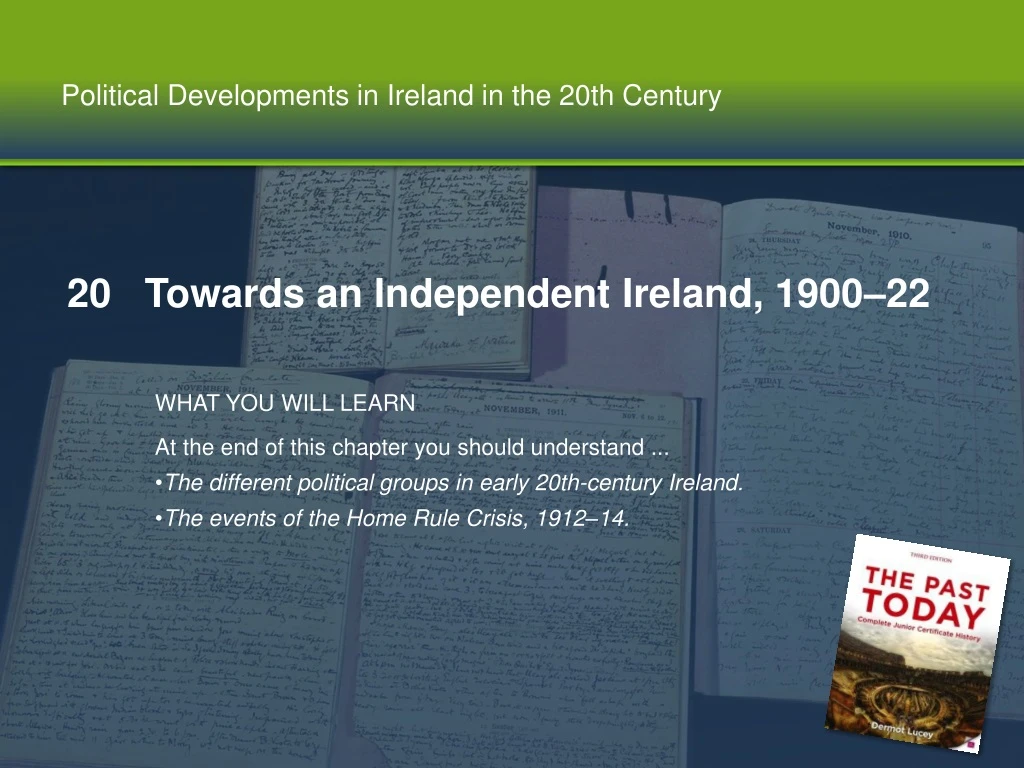political developments in ireland in the 20th