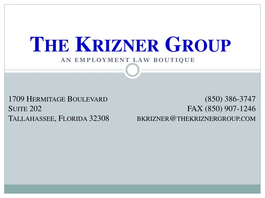 the krizner group