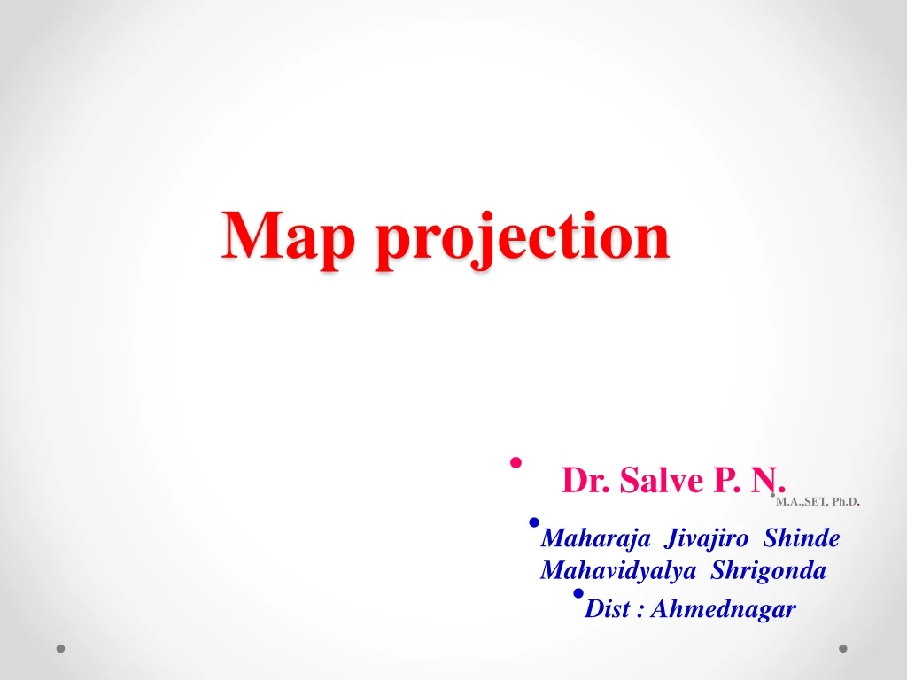 PPT - Map Projection PowerPoint Presentation, Free Download - ID:8801233