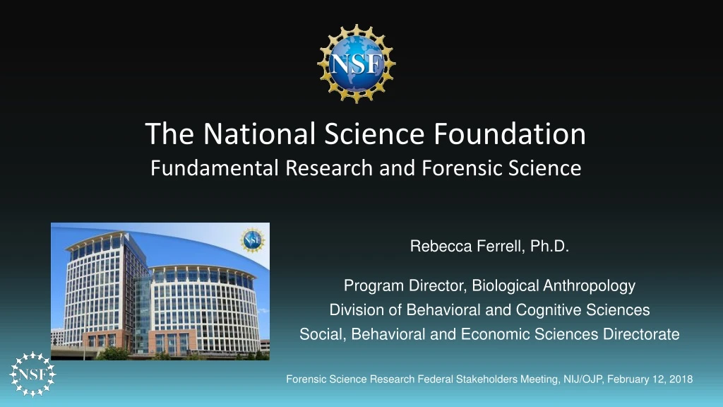 the national science foundation fundamental
