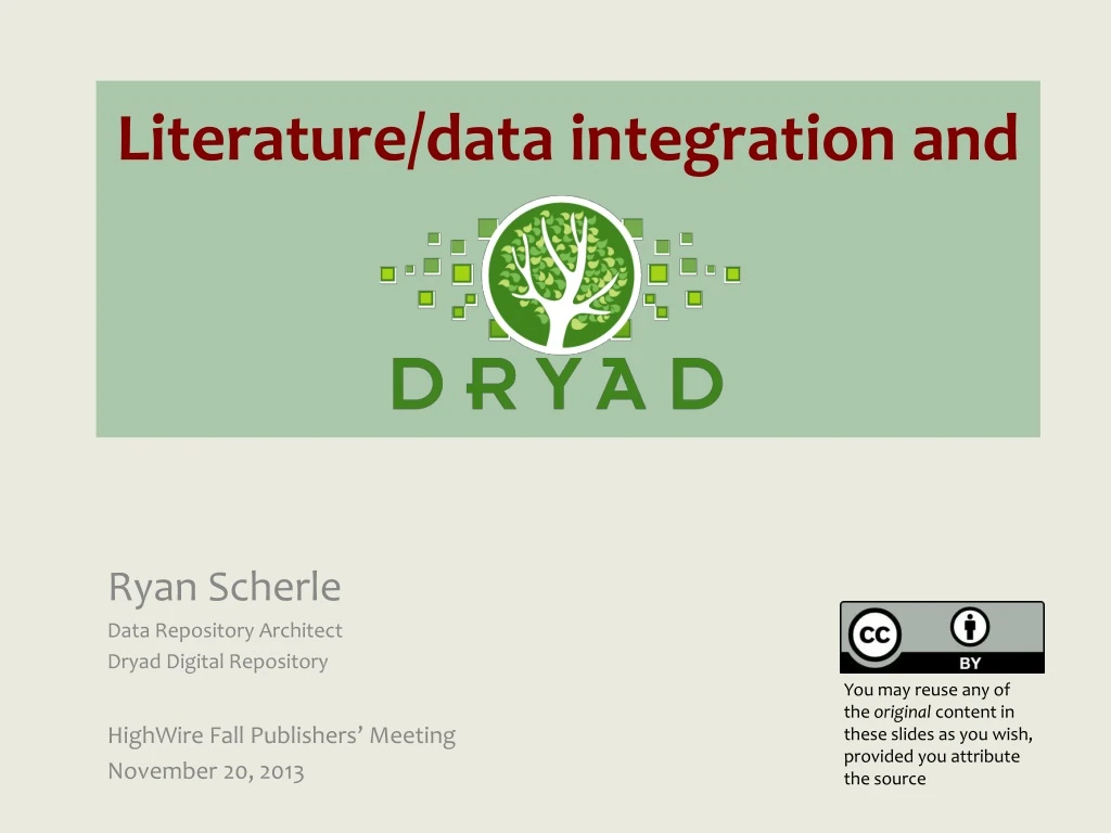 literature data integration and