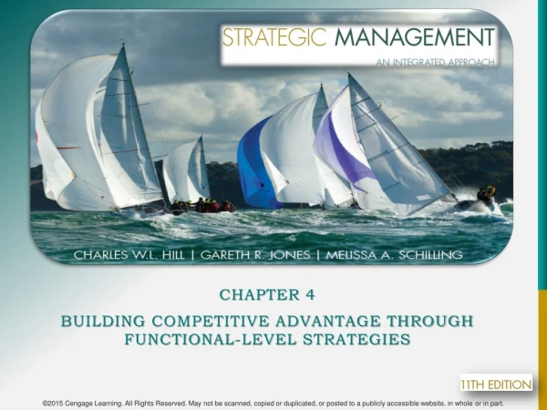 Chapter 4 Building Competitive Advantage Through Functional-Level Strategies