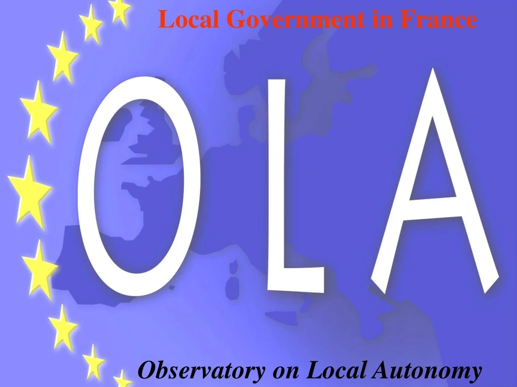 local government in france