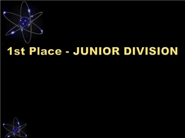 1st Place - JUNIOR DIVISION