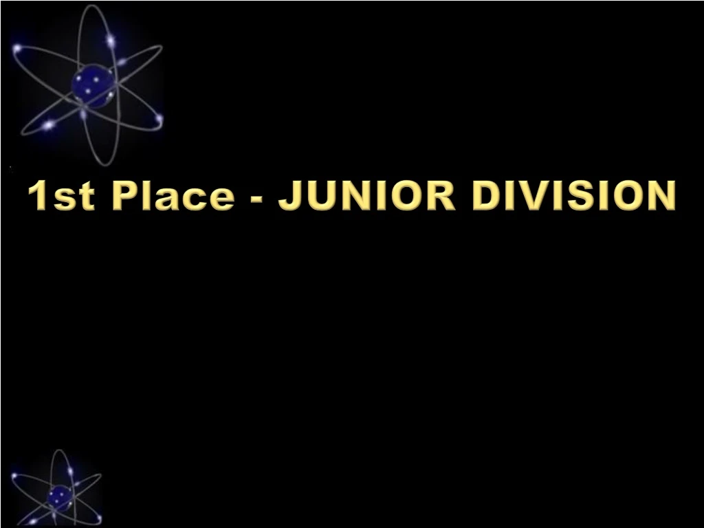 1st place junior division