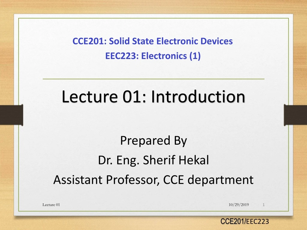 cce201 solid state electronic devices